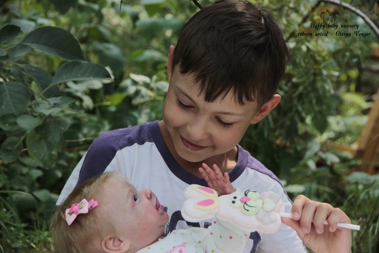 Мой солнечный лучик, моя радуга, мое счастье, моя Милена, Миленочка, Милеша. Кукла реборн Олеси Венгер