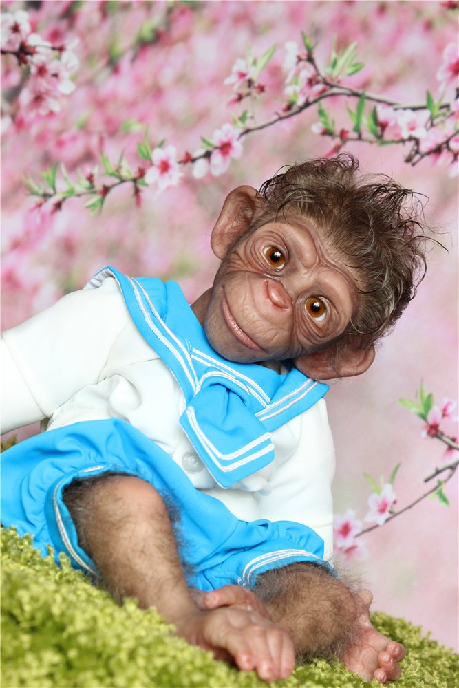 Мартышка номер два. Кукла реборн Светланы Преображенской (фото 3)