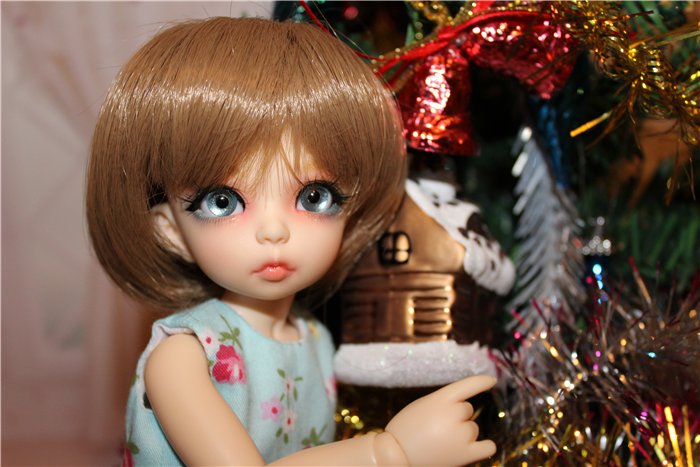 Поздравление с Новым Годом от Маняши. Кукла БЖД Литлфи Анте (фото 3)