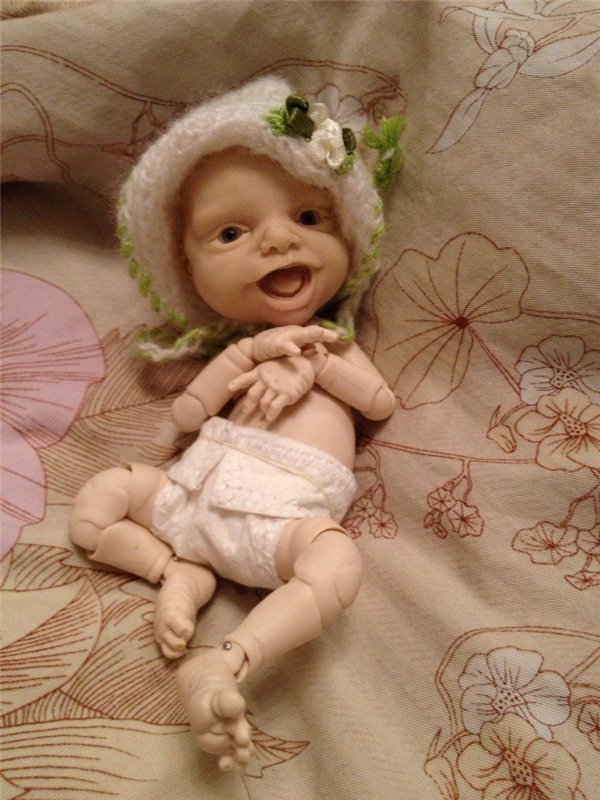 Мордашка-улыбашка. Авторская кукла (фото 6)