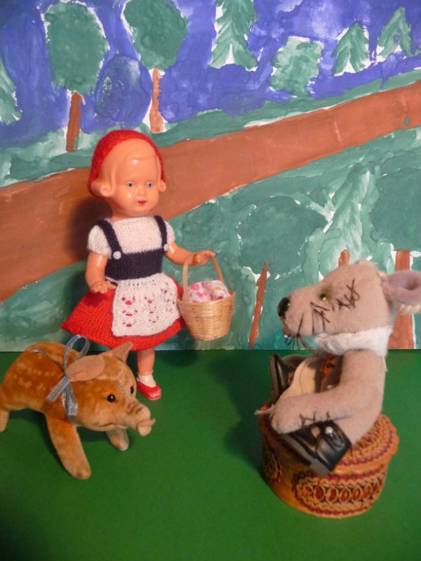 Сказка о Красной Шапочке — Винтажные куклы ГДР (Немки): Бигги