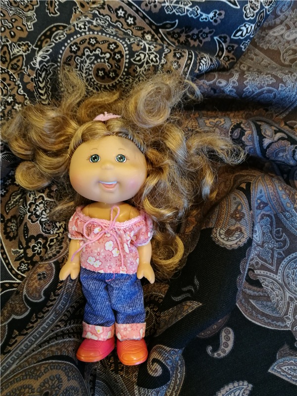 Весенний коллаж тканей — Куклы Cabbage Patch Kids (Капустки): винтаж 80 (фото 6)