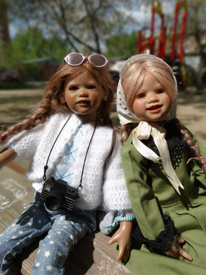 Девочки из разных эпох. Куклы Аннет Химштедт. Или с любимыми не расставайтесь