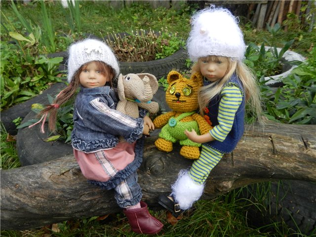 Мои крохотульки на природе. Клубные куколки от Аннет Химштед
