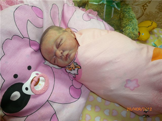 Моя дюймовочка реборн Настенька