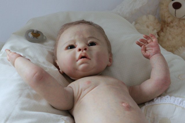 Мальчик - Медвежонок... Куколка реборн Виктории Вишни (фото 10)