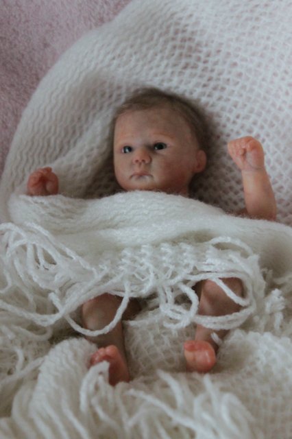 Мини зайка... Куколка реборн Вишни Виктории (фото 2)