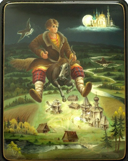 Усмотри тропинку в сказку или Здесь русский дух, здесь Русью пахнет. Федоскинская лаковая миниатюра