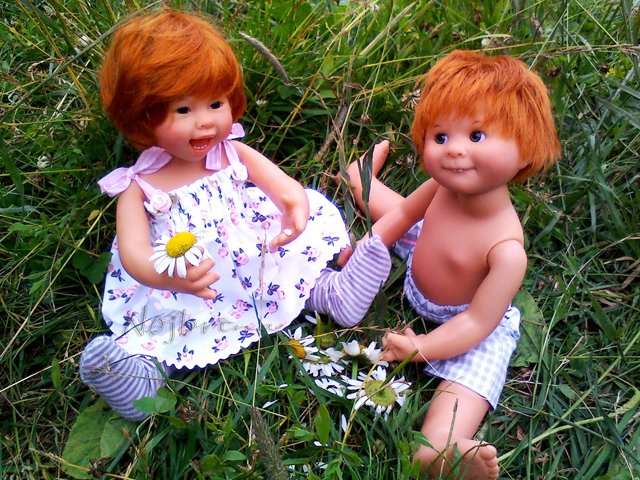 Шито белыми нитками... Вихтели от Rosemarie Anna Muller