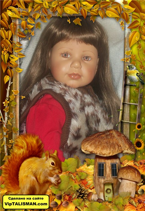 Новый наряд Мелани и фотосессия в красно-коричневых тонах