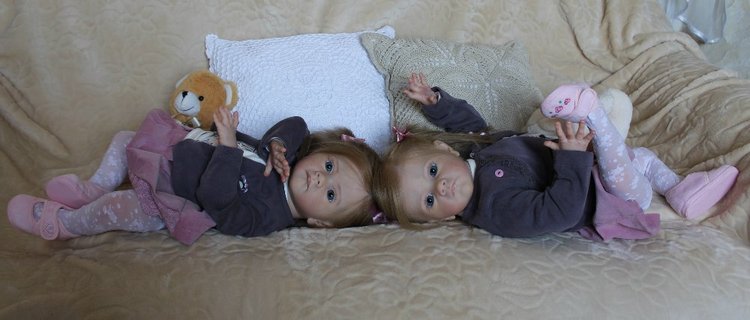 Мои сестрички Аня и Яна! Куклы реборн Шепелевой Людмилы