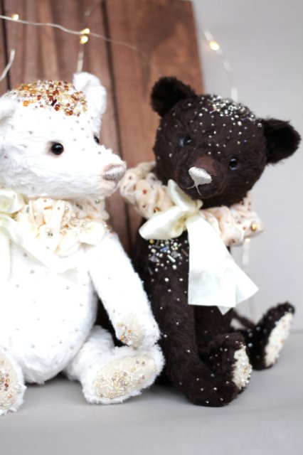 Мишки тедди День и Ночь. Авторские игрушки Татьяны Матляк (фото 8)