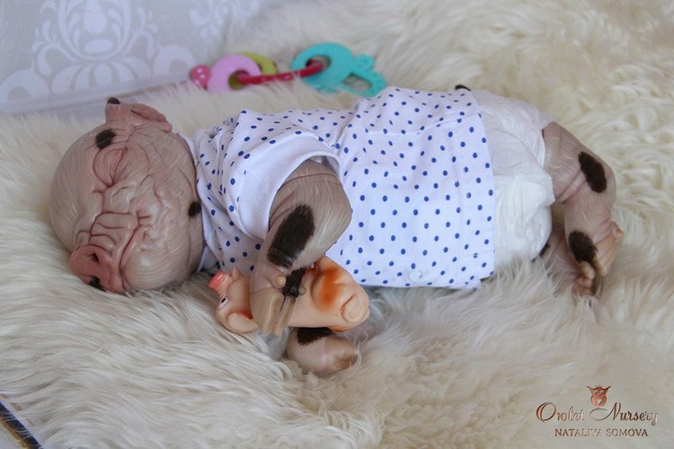 Свинка Пеппа и её младший братик Джордж. Поросята реборн Наталии Сомовой