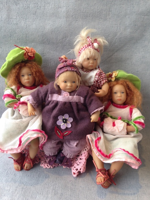 Забавные клубные коллекционные куколки от A. Himstedt - Мирте, Кати, Лизхен