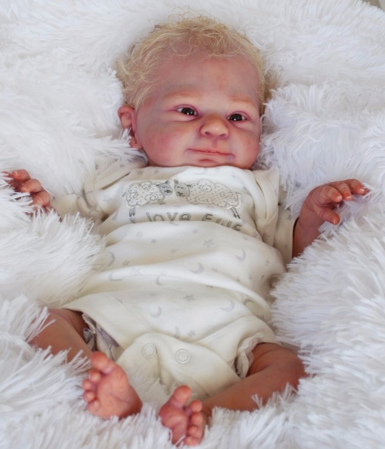 Моя милая Смила, улыбашка от скульптора Sabine Altenkirch. Кукла реборн Ольги Коновниной (фото 4)