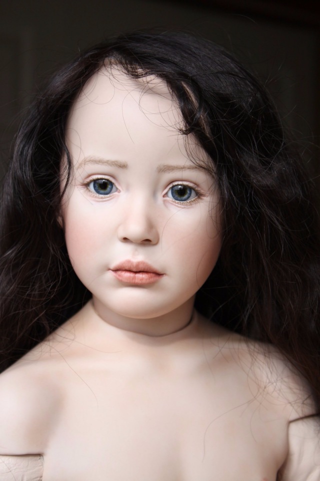 Процесс создания фарфоровых кукол - Джинн Гросс (Jeanne Gross). Часть третья: Стефани (Stephanie). Вишенка на торте (фото 3)