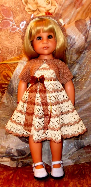 Платье узором "лилии" для Ханночки