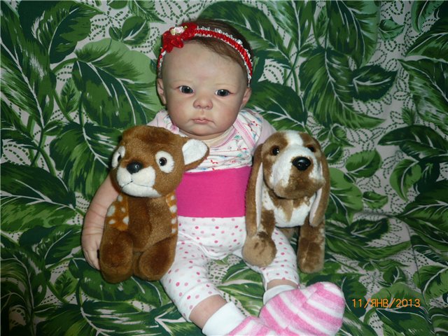 Кукла реборн Оленька. Мамина малышка