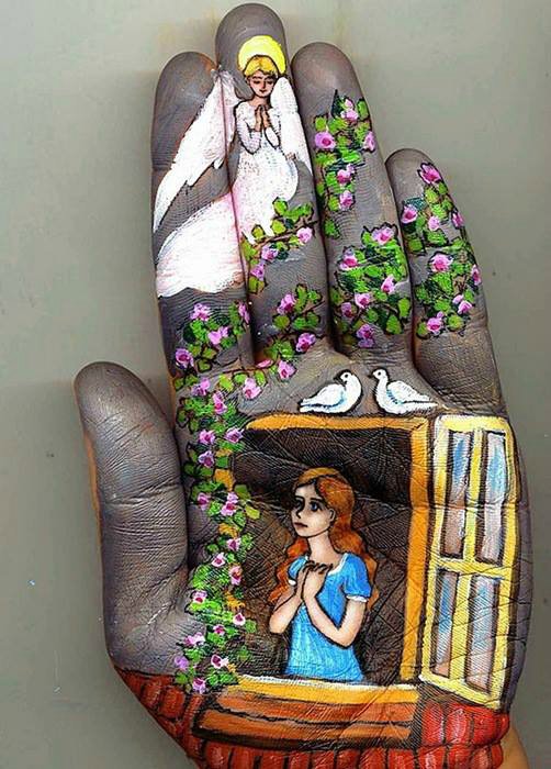 Рисунки на ладони. Авторские работы Светланы Колосовой (фото 10)