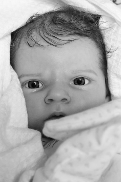 Сама мисс серьезность, кукла реборн Беспаловои Жанны