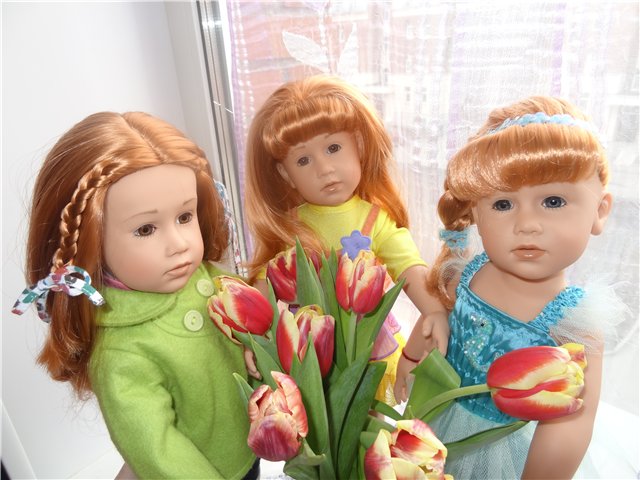 Рыжики весной. Куклы Готц (фото 2)