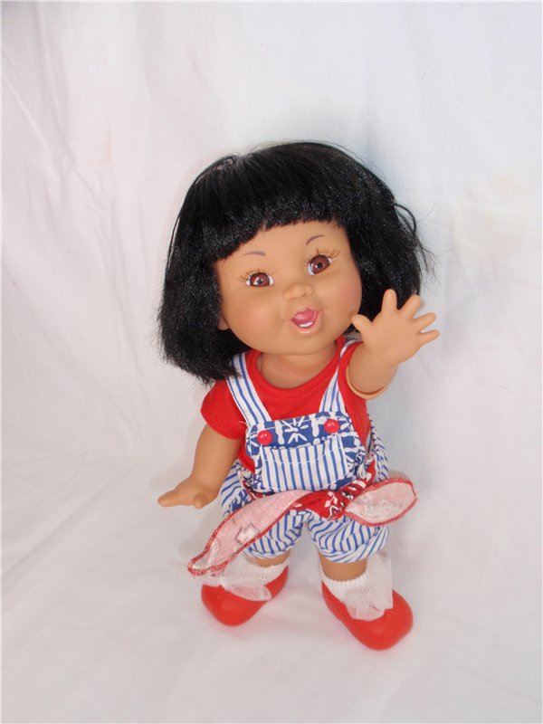 К нам приехала сестричка Мерри-Керри, Galoob Baby Face doll (фото 5)