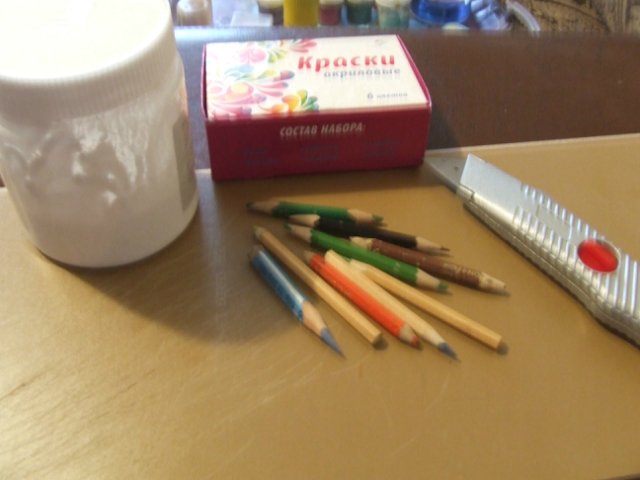 Мастер-класс "Создание принадлежностей для художника. Масштаб 1:12"