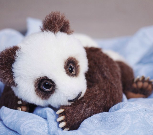 Панда Юки. Игрушка ручной работы (фото 8)