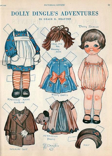 Мои любимые бумажные куклы для вырезания