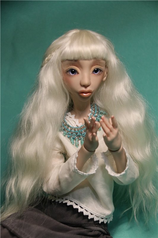 Из Эльзы в русалку. Шарнирная авторская кукла (фото 5)