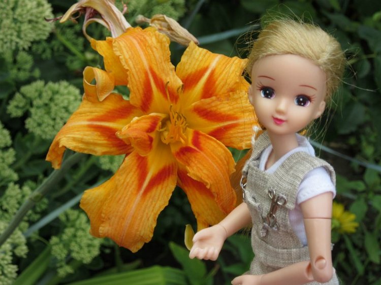 Комбинезон из куска льняной ткани для Хелены (фото 6)