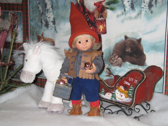 Новый год в семейке вихтелей. Куклы от Rosemarie Muller | Бэйбики Новый год в семейке вихтелей. Куклы от Rosemarie Muller (фото 8)