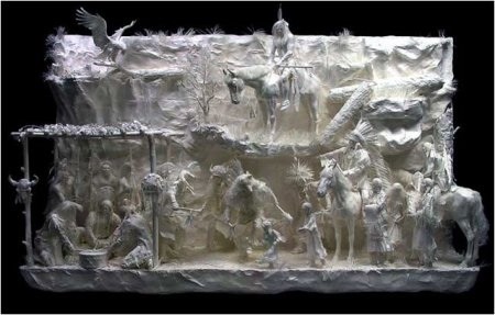 Живые композиции из бумаги от Аллена и Пэтти Экман, Allen and Patty Eckman (фото 2)