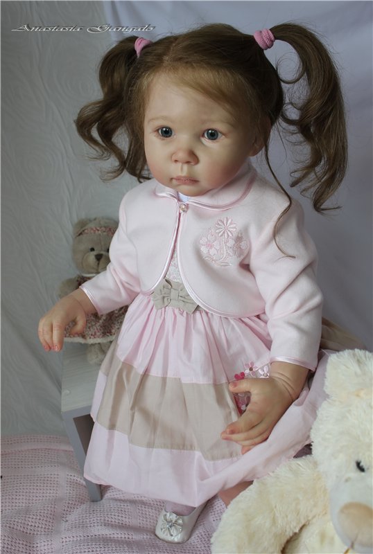 Иришка - сладкая Ириска! И шоколада ни надо... Кукла реборн Анастасии Гангало (фото 10)