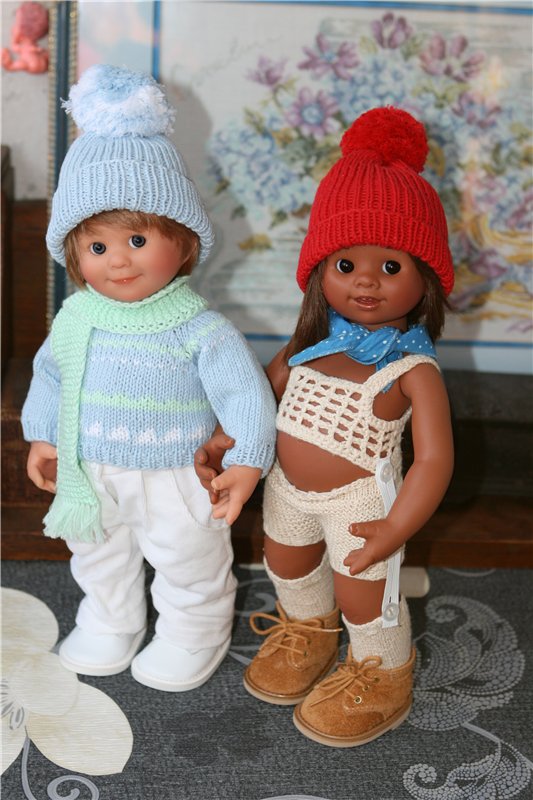 Сладкая парочка - зефирчик с шоколадом или Лука и Штрубеллина, студийные вихтелята Rosemarie Anna Muller (фото 9)