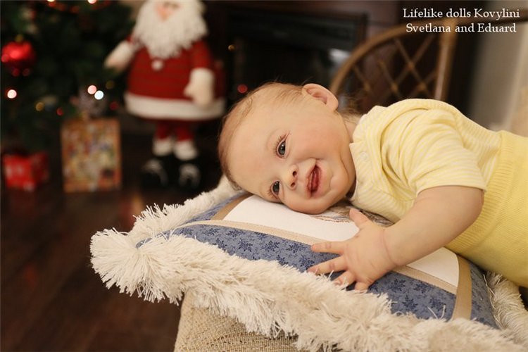 На щечке родинка, а в глазах любовь! Варенька - кукла реборн Ковылиных Светланы и Эдуарда