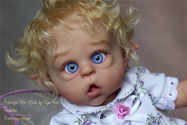 Мой прототип мини Офелии от Ольги Ауэр. Куклы реборн Светланы Преображенской