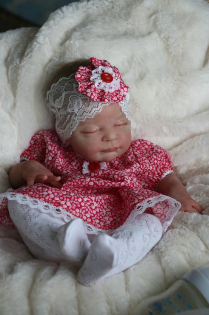 Спящая малышка Рози 2. Куколка реборн Виктории Вишни