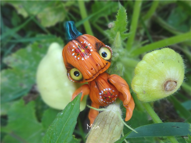 Хеллоунское настроение. Авторские куклы от Милы