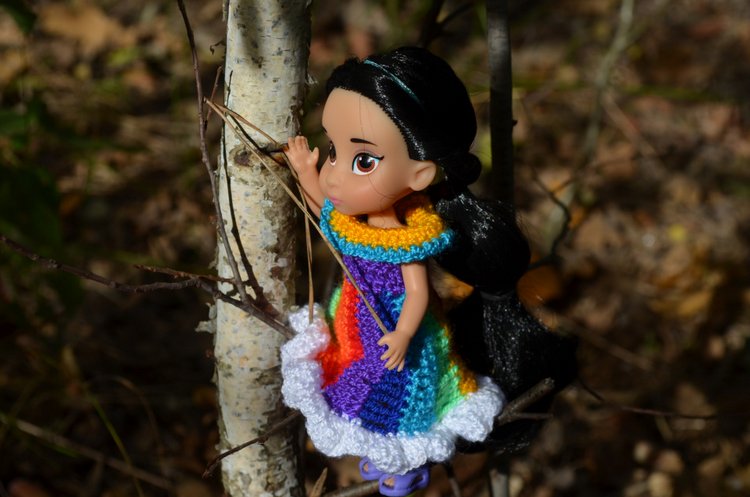 Мини дисней аниматорс Жасмин - осенняя прогулка или лесная принцесса, много фото (фото 2)