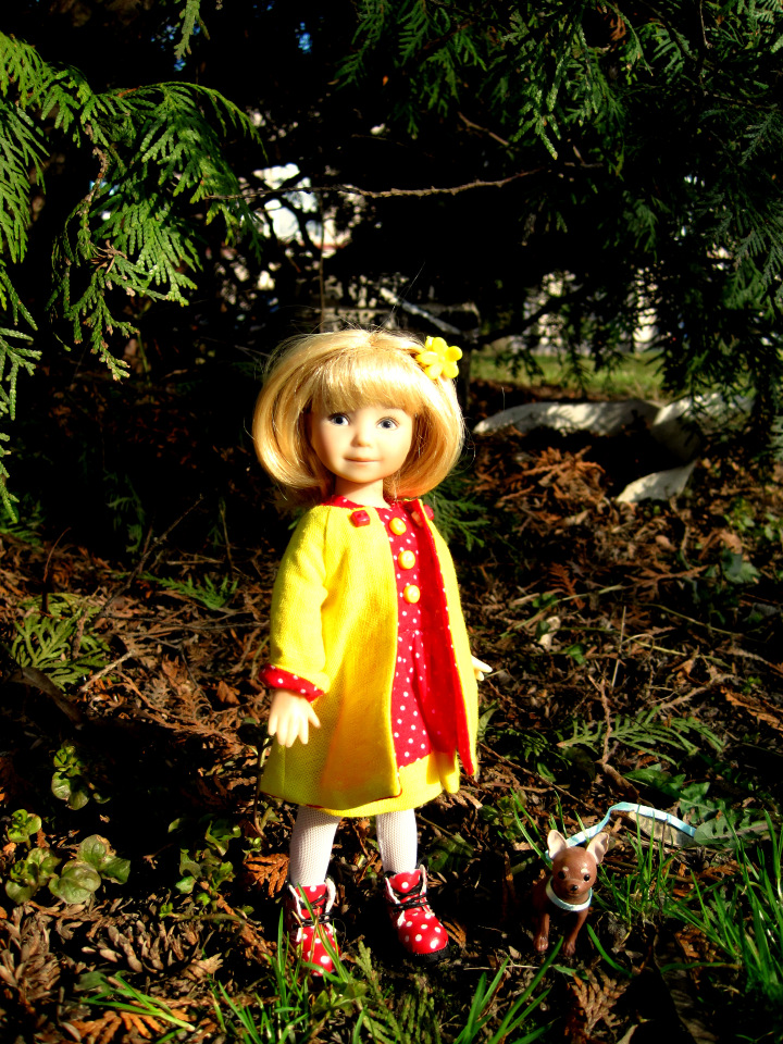 Прогулка в парке. Галочка - коллекционная куколка Дианы Эффнер