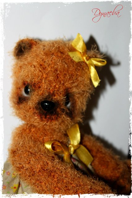 Мишка Соничка. Игрушка вязанная крючком (фото 3)