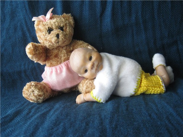 Мой капризный малыш. Авторская кукла Виктории Балибок (фото 7)