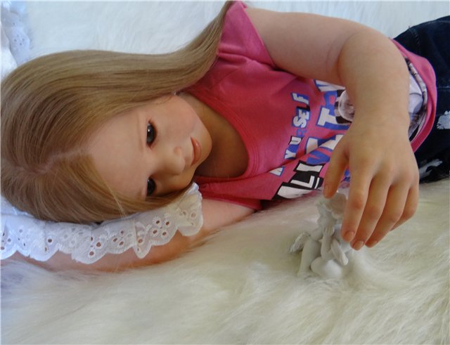 Мечтательница Ника. Кукла реборн Елены Ядриной (фото 2)
