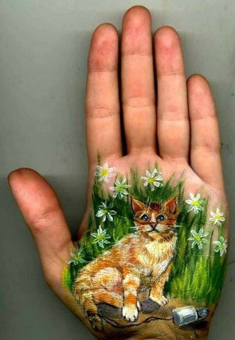 Рисунки на ладони. Авторские работы Светланы Колосовой