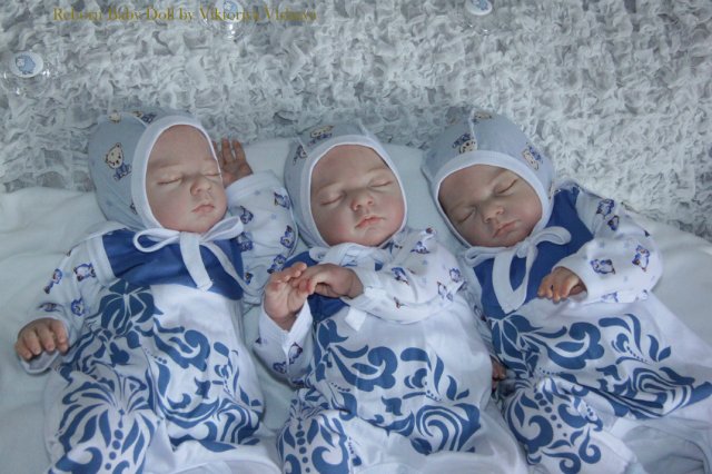 Тройняшки Джошики... Куколки реборн Виктории Вишни