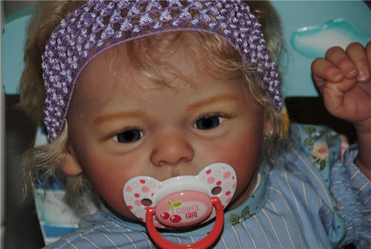 Белокурый котенок реборн Владочка (фото 5)