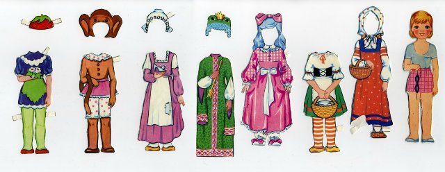 Бумажные куклы для вырезания моего детства