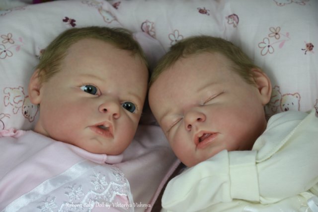 Близняшечки Ноа... Куколки реборн Виктории Вишни