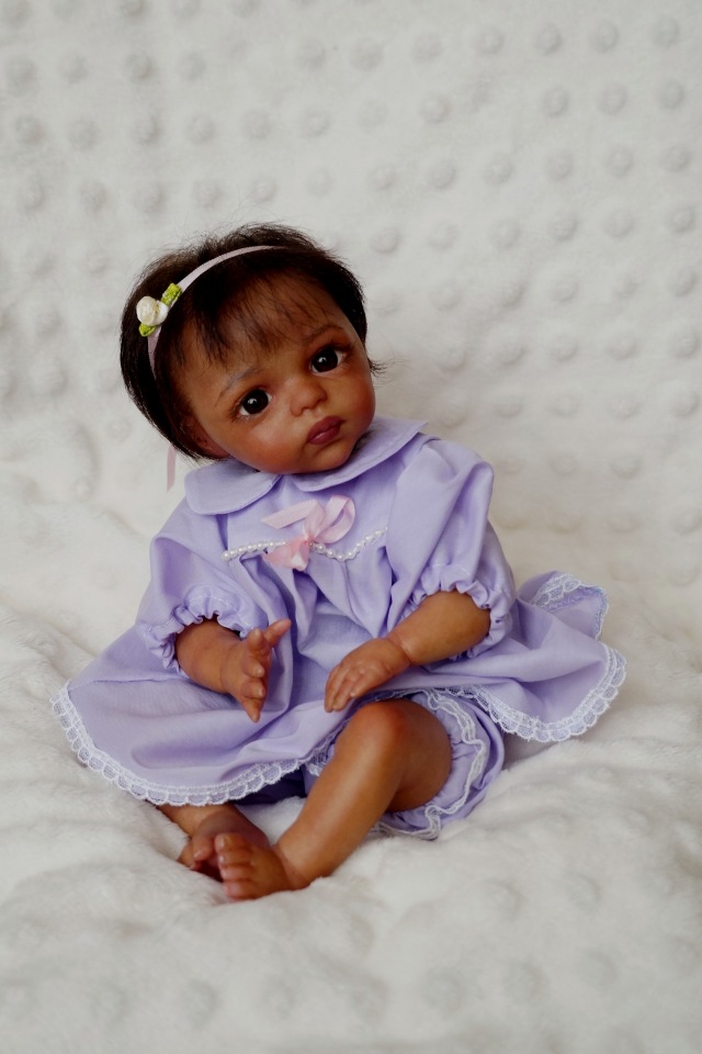 Малютка мулаточка. Кукла реборн Наталии Коноваловой